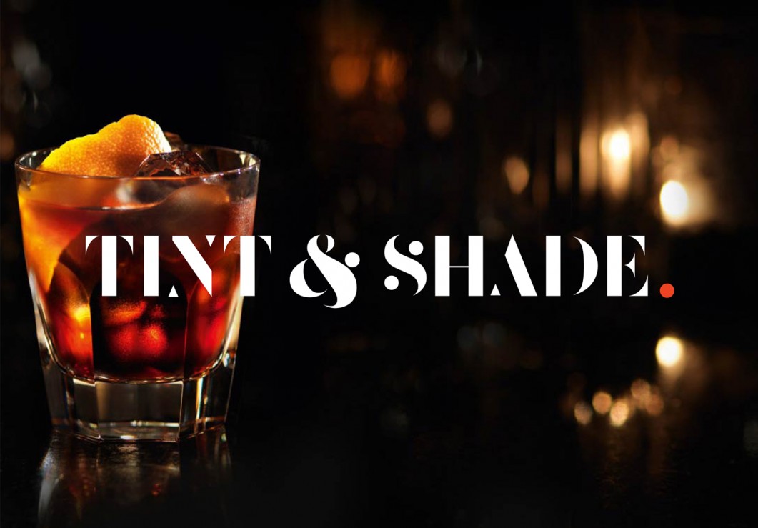 Tint and Shade drinks logo design by Form