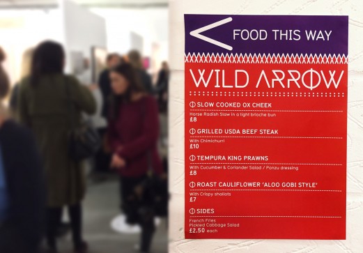 Wild Arrow poster design at Moniker Art Fair design by Form
