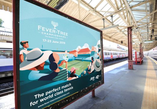 fever tree championships out of home advertising barons court