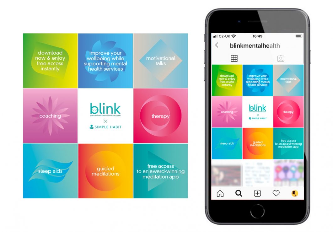 blink mental health simple habit campaign